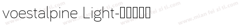 voestalpine Light字体转换
